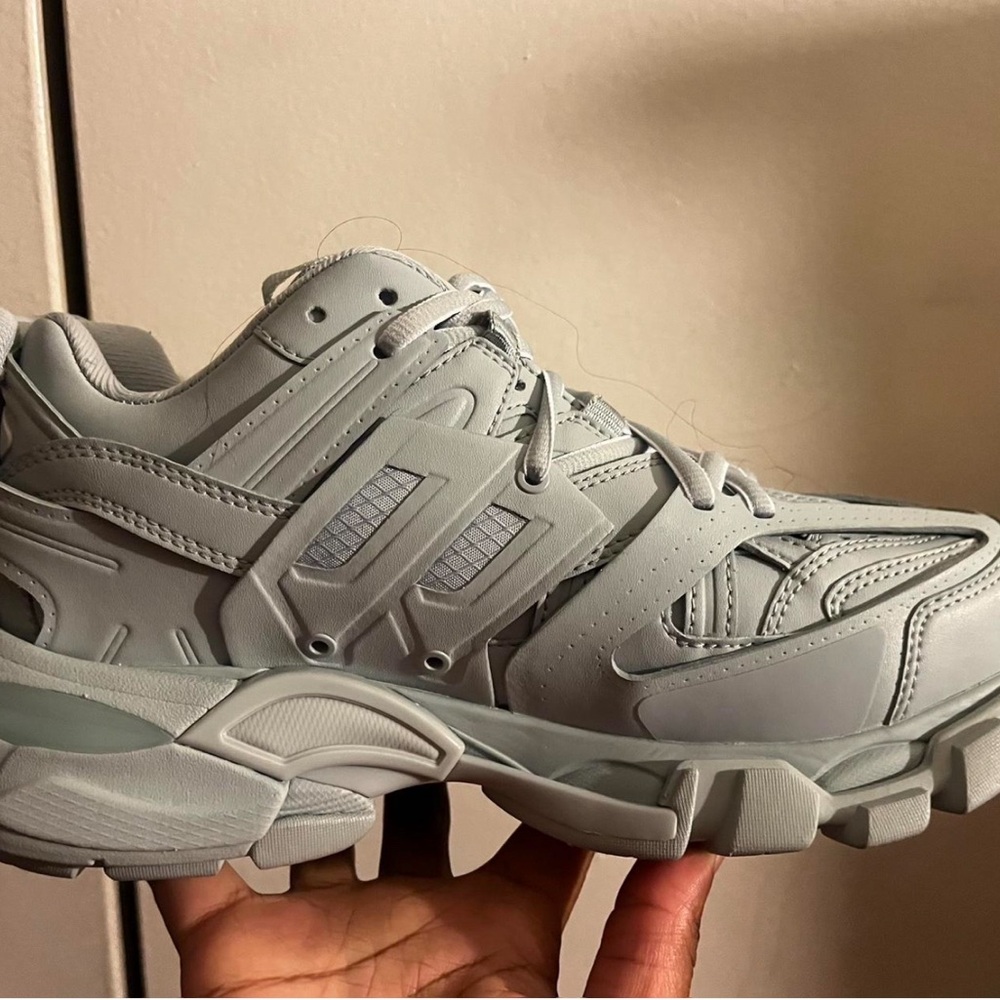 Light blue track balenciagas